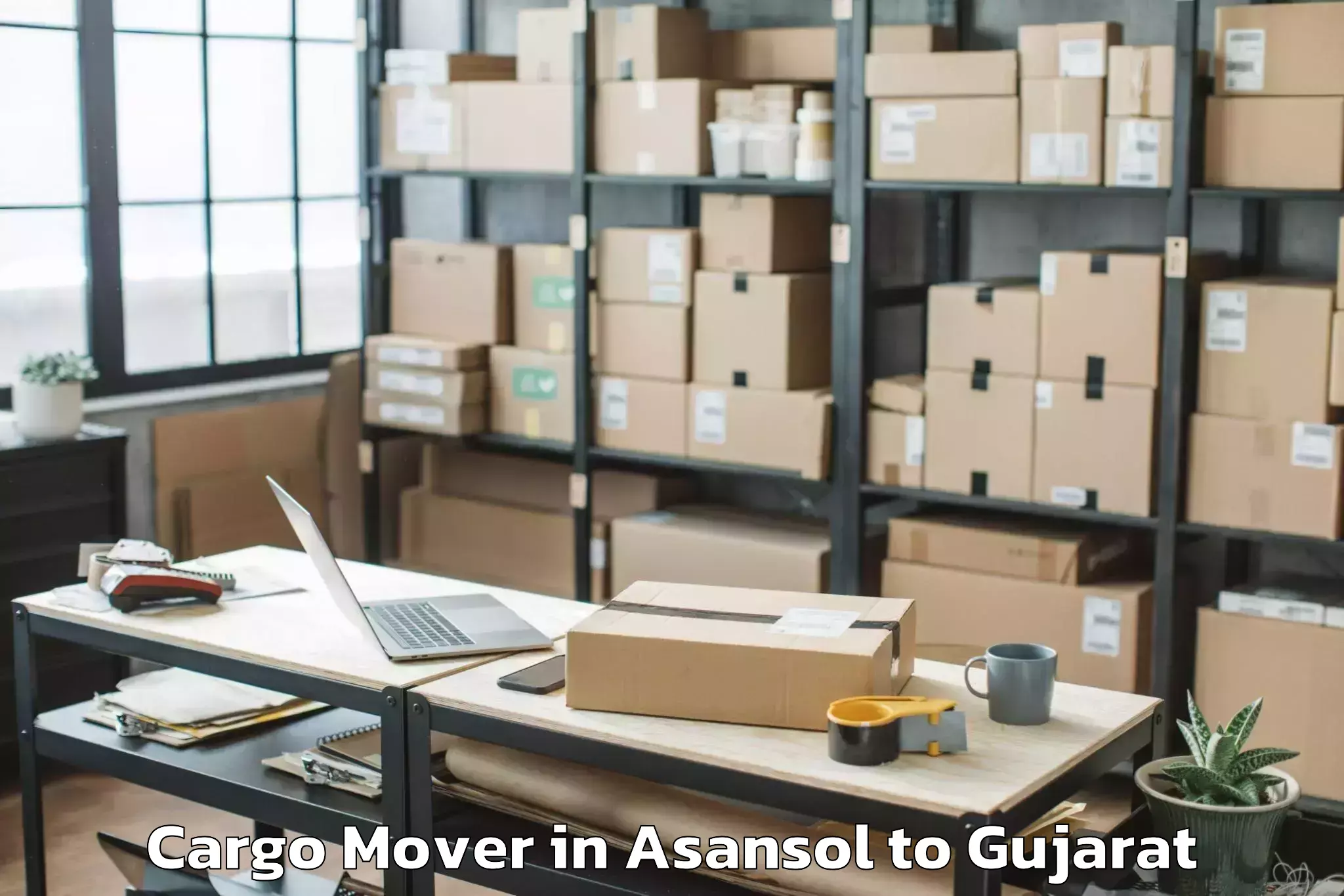 Book Asansol to Jamnagar Cargo Mover Online